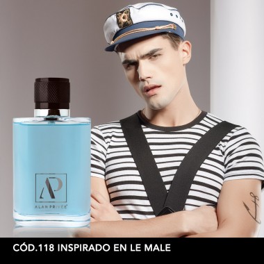 Cód.118 - Inspirado en Le Male de Jean Paul Gaultier - Perfume 100 ml.